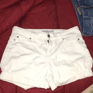 white youth girl shorts
